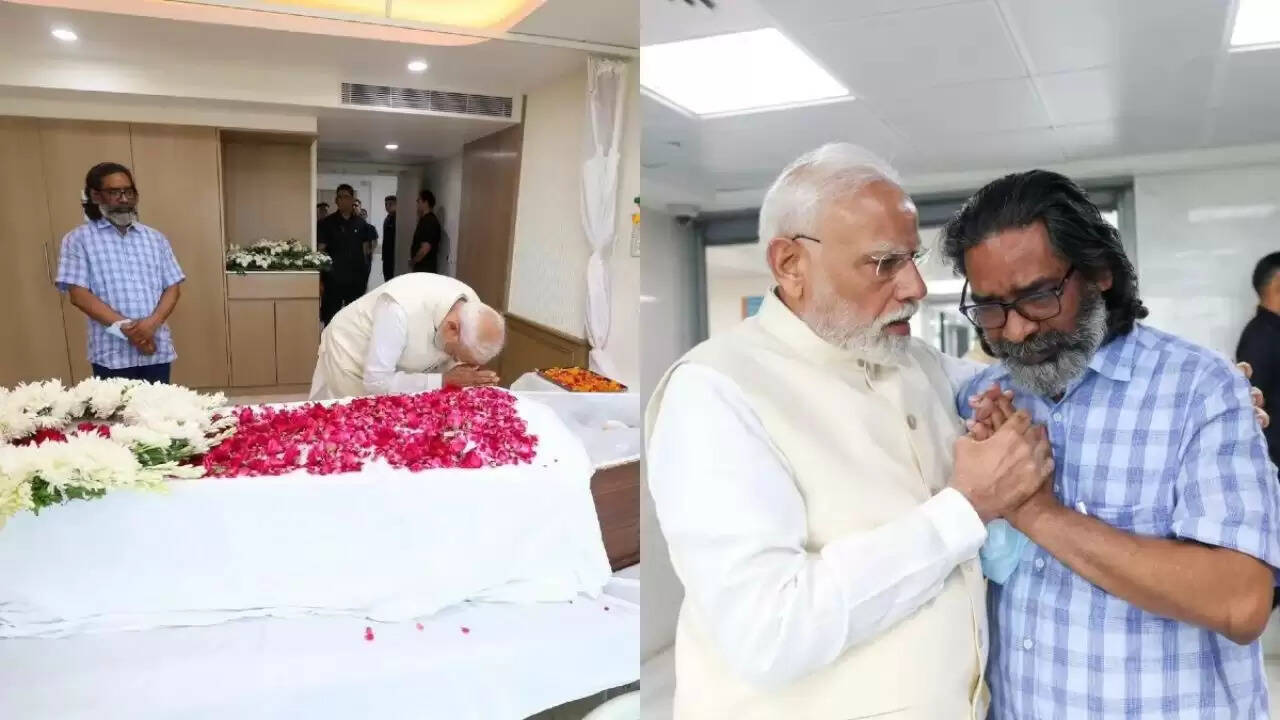 प्रधानमंत्री मोदी ने शिबू सोरेन को दी श्रद्धांजलि, झारखंड में शोक की लहर