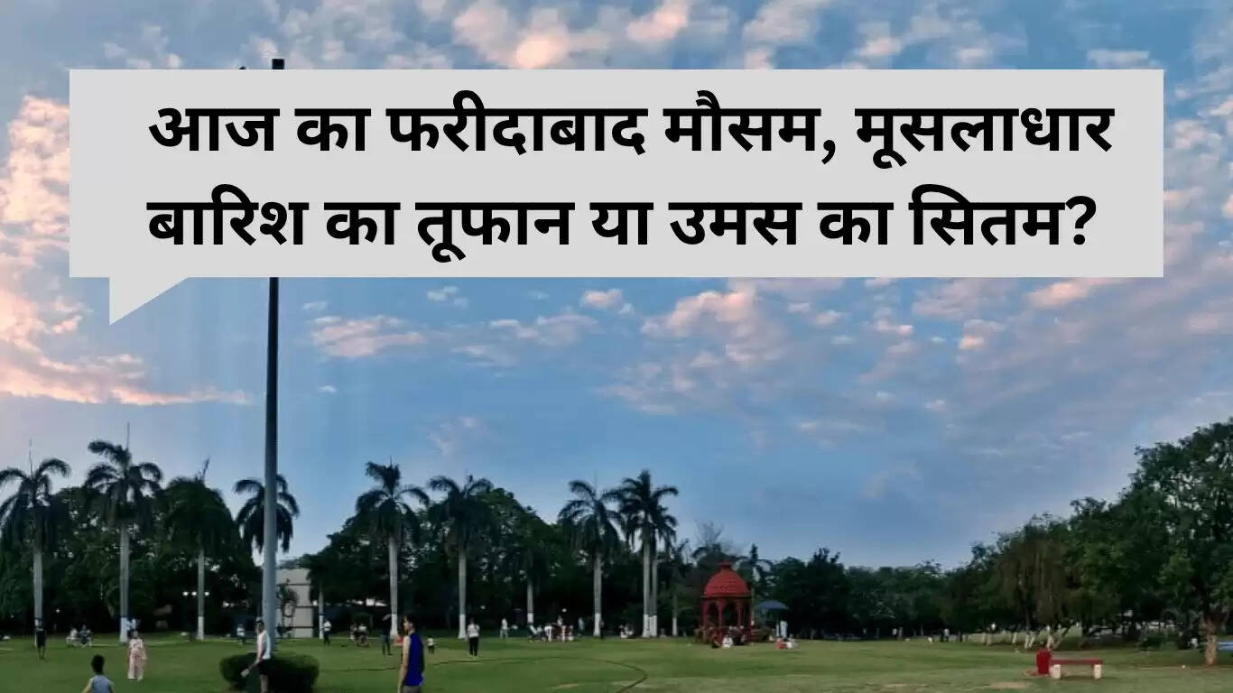 फरीदाबाद में 25 जून 2025 का मौसम: बारिश या उमस?