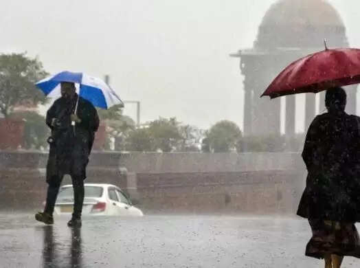 दिल्ली एनसीआर में बारिश का दौर शुरू, यलो अलर्ट जारी