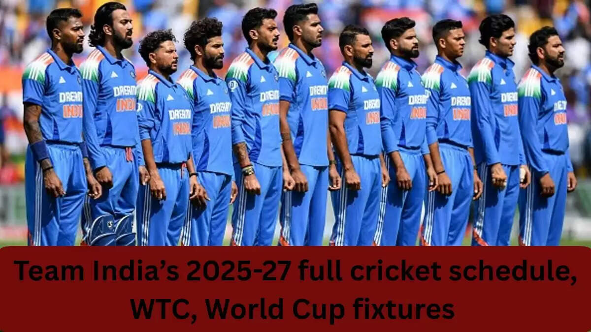 टीम इंडिया का 2025 से 2027 तक का विस्तृत क्रिकेट कार्यक्रम