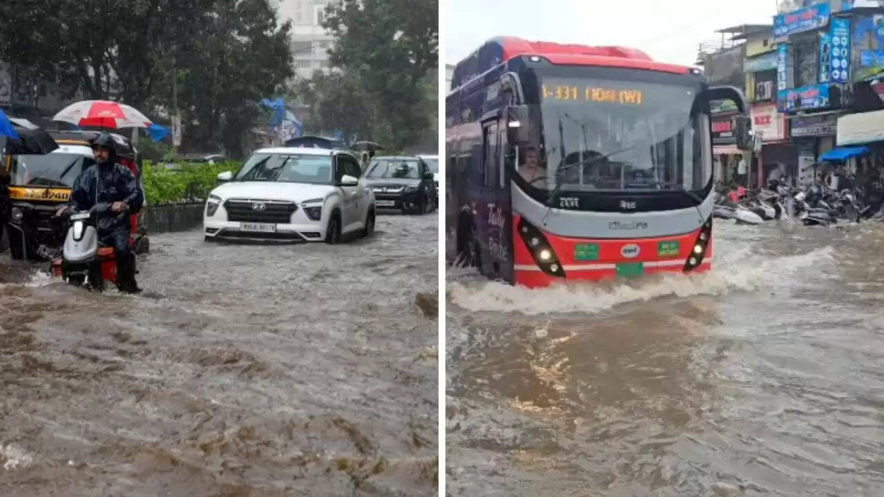 मुंबई में भारी बारिश का अलर्ट: जलभराव से यातायात प्रभावित