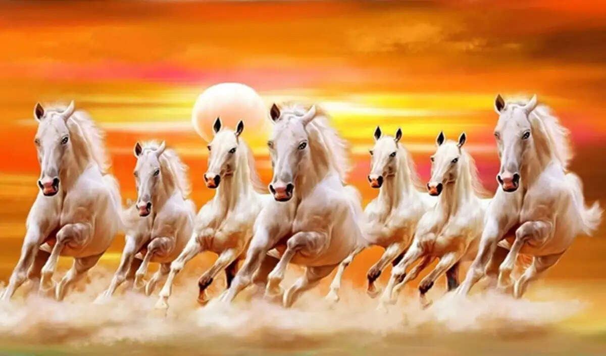 वास्तु शास्त्र में 7 दौड़ते घोड़ों की तस्वीर का महत्व और दिशा