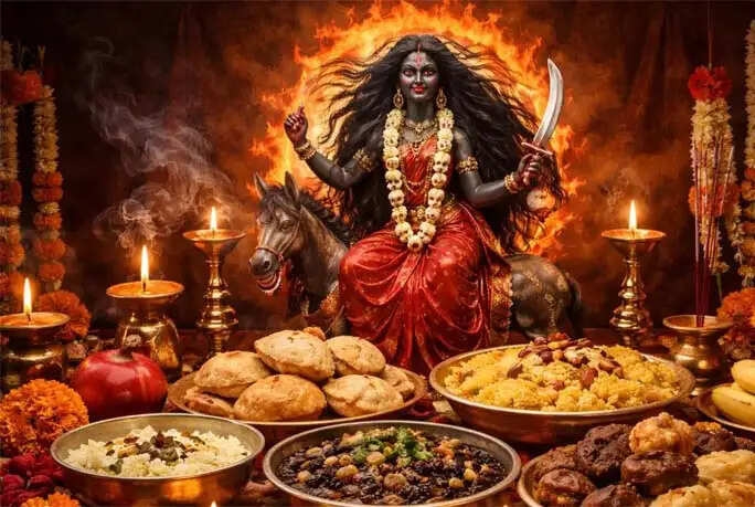 मां कालरात्रि की पूजा: संकटों का नाश करने वाला भोग
