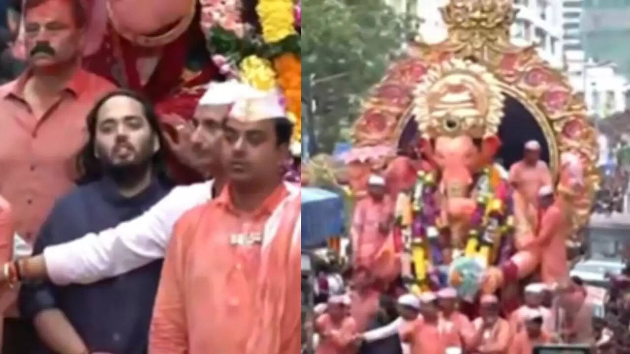 गणपति विसर्जन: अनंत चतुर्दशी पर लालबागचा राजा की भव्य विदाई