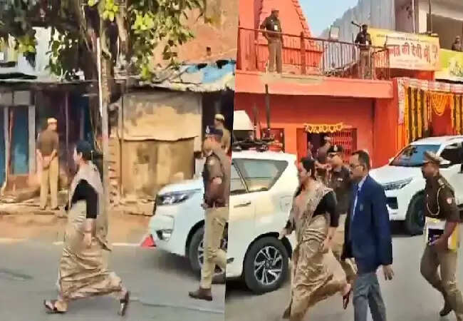 सीएम योगी के दौरे के दौरान अधिकारियों की दौड़ का वीडियो हुआ वायरल
