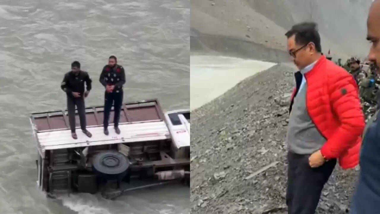 लद्दाख में केंद्रीय मंत्री किरेन रिजिजू ने बचाई दो लोगों की जान