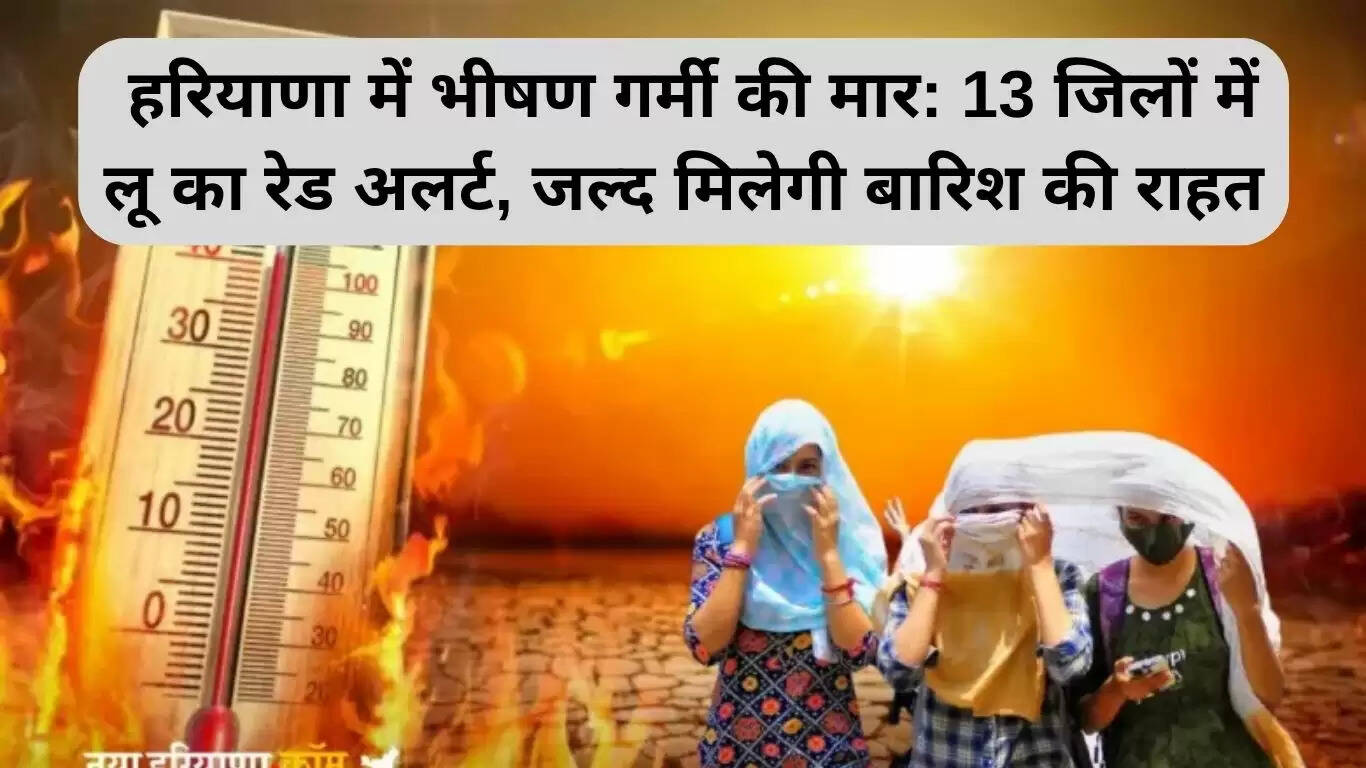 हरियाणा में लू का रेड अलर्ट: 13 जिलों में गर्मी से राहत की उम्मीद