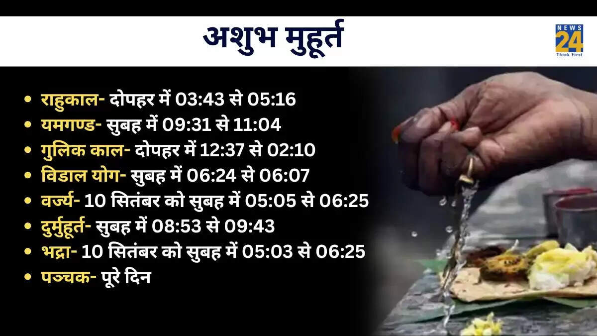 9 सितंबर 2025 का पंचांग: पितृपक्ष का द्वितीया श्राद्ध और शुभ मुहूर्त