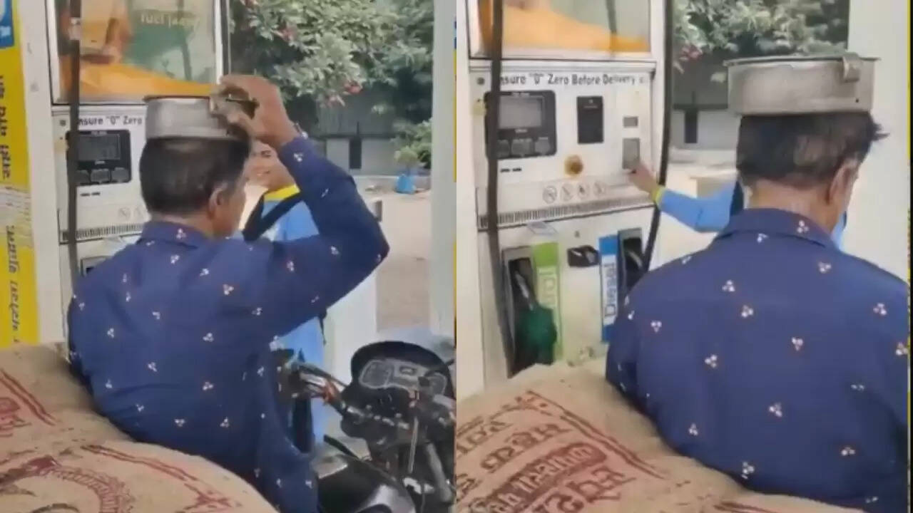 इंदौर में हेलमेट के बिना पेट्रोल भरवाने पर कार्रवाई