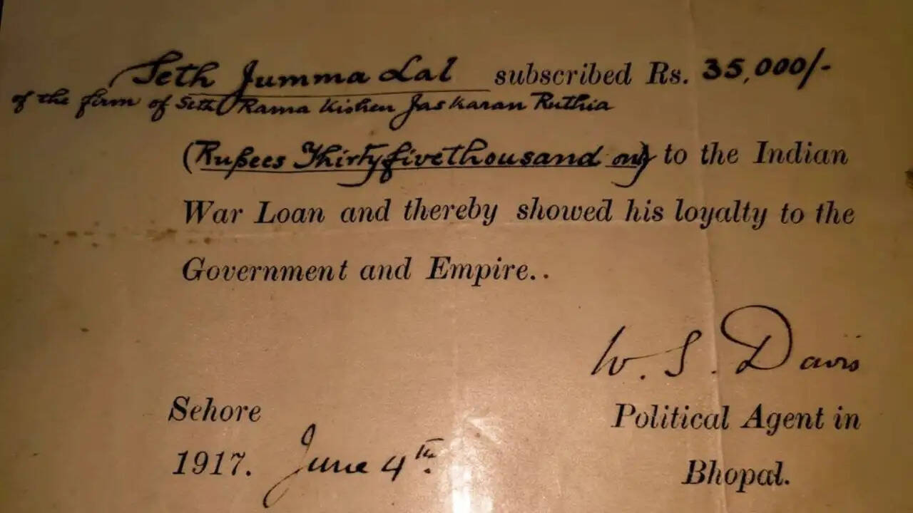 मध्य प्रदेश के व्यापारी का ब्रिटिश सरकार से पुराना कर्ज वसूलने का प्रयास