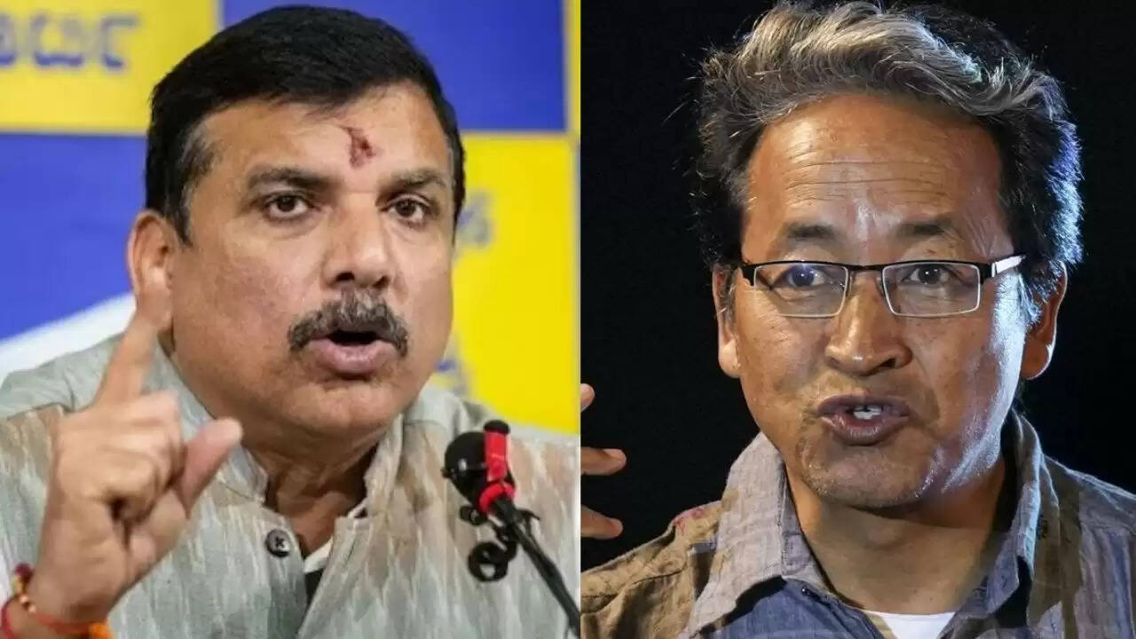 संजय सिंह ने सोनम वांगचुक की गिरफ्तारी पर मोदी सरकार को घेरा