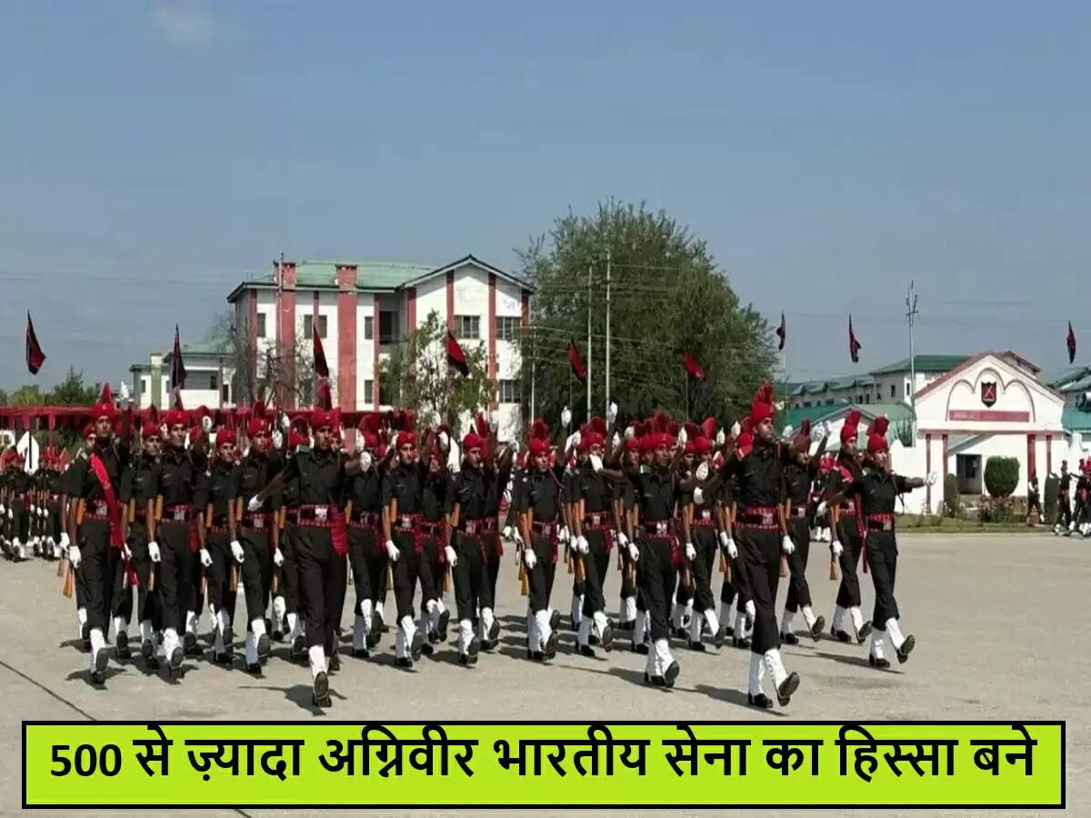 भारतीय सेना में अग्निवीरों की पासिंग आउट परेड का आयोजन