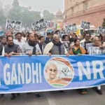 विपक्षी दलों का मनरेगा नाम परिवर्तन के खिलाफ संसद में प्रदर्शन