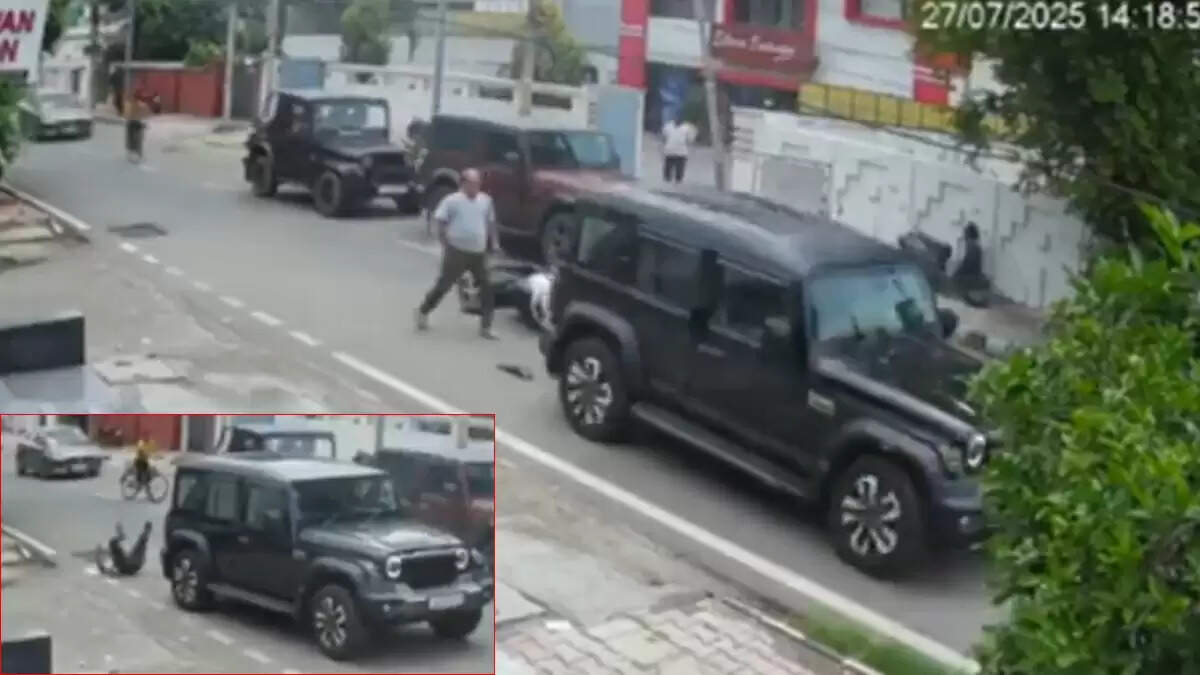 जम्मू में थार द्वारा स्कूटी सवार को दो बार टक्कर मारने की घटना, पुलिस ने की कार्रवाई