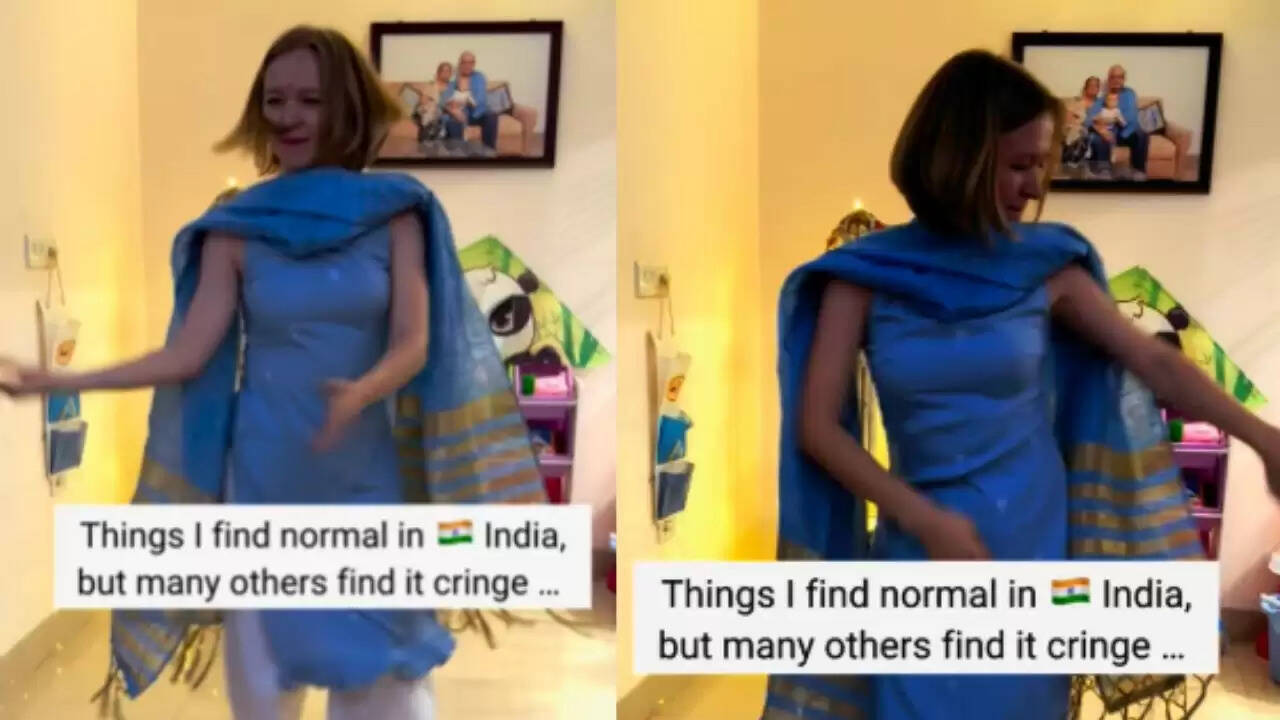रूसी महिला ने भारत की अजीब आदतों को अपनाया, वायरल हुआ वीडियो