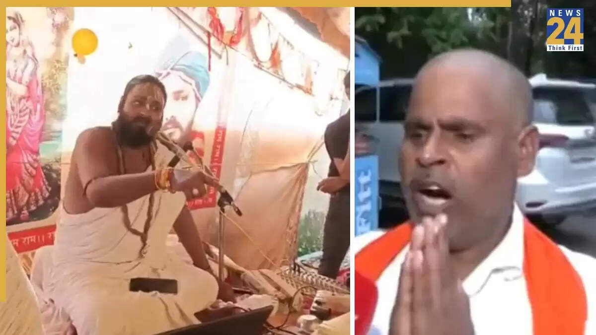 लखीमपुर खीरी में जाति छिपाने पर कथावाचक से मांगी गई माफी, वीडियो हुआ वायरल