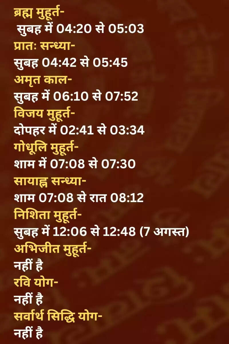 आज का पंचांग 6 अगस्त 2025: बुध प्रदोष व्रत और शुभ मुहूर्त