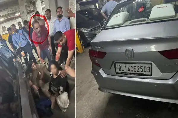 नोएडा में तेज रफ्तार कार ने मां-बेटी को टक्कर मारी, CCTV फुटेज से खुलासा