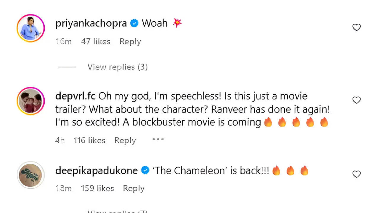 रणवीर सिंह की फिल्म 'धुरंधर' का ट्रेलर: दीपिका और प्रियंका की प्रतिक्रियाएं