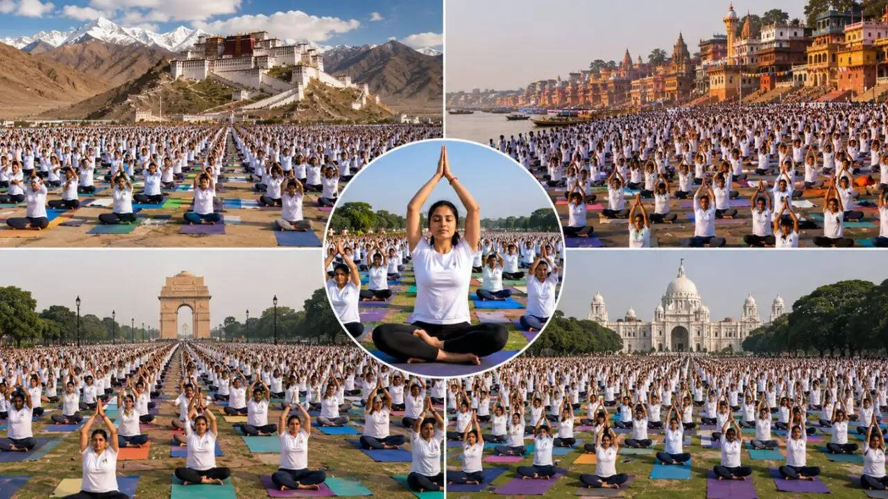 कोलकाता में 12वें अंतरराष्ट्रीय योग दिवस का भव्य आयोजन: 'योगा फॉर हेल्दी एजिंग' थीम पर जोर