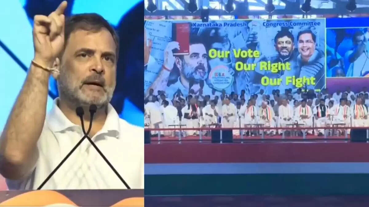 राहुल गांधी ने कर्नाटक में वोट चोरी के आरोपों पर उठाए सवाल
