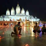 फरीदाबाद में देव दीपावली पर 5100 दीपों की रोशनी