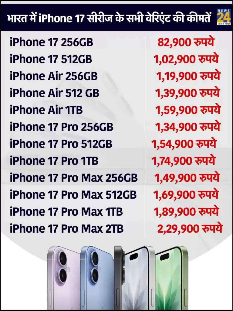 Apple iPhone 17 सीरीज की प्री-बुकिंग शुरू, जानें कैसे करें बुकिंग