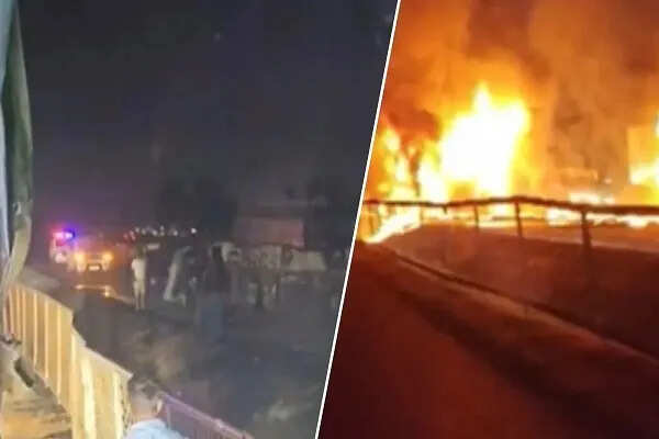 कर्नाटक में सड़क दुर्घटना: बस में आग लगने से 10 यात्रियों की मौत