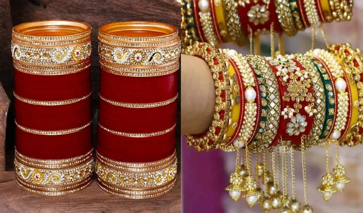 करवा चौथ पर पहनें ये खूबसूरत रेड चूड़ा सेट