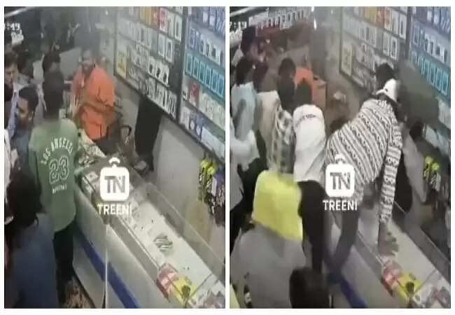 बजरंग दल कार्यकर्ता पर भीड़ का हमला: CCTV में कैद हुई घटना