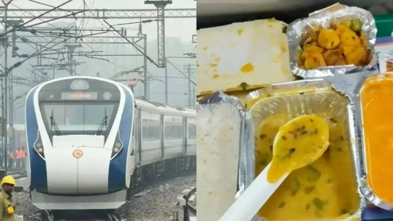 वंदे भारत एक्सप्रेस में दाल में कीड़ा मिलने से यात्रियों में आक्रोश