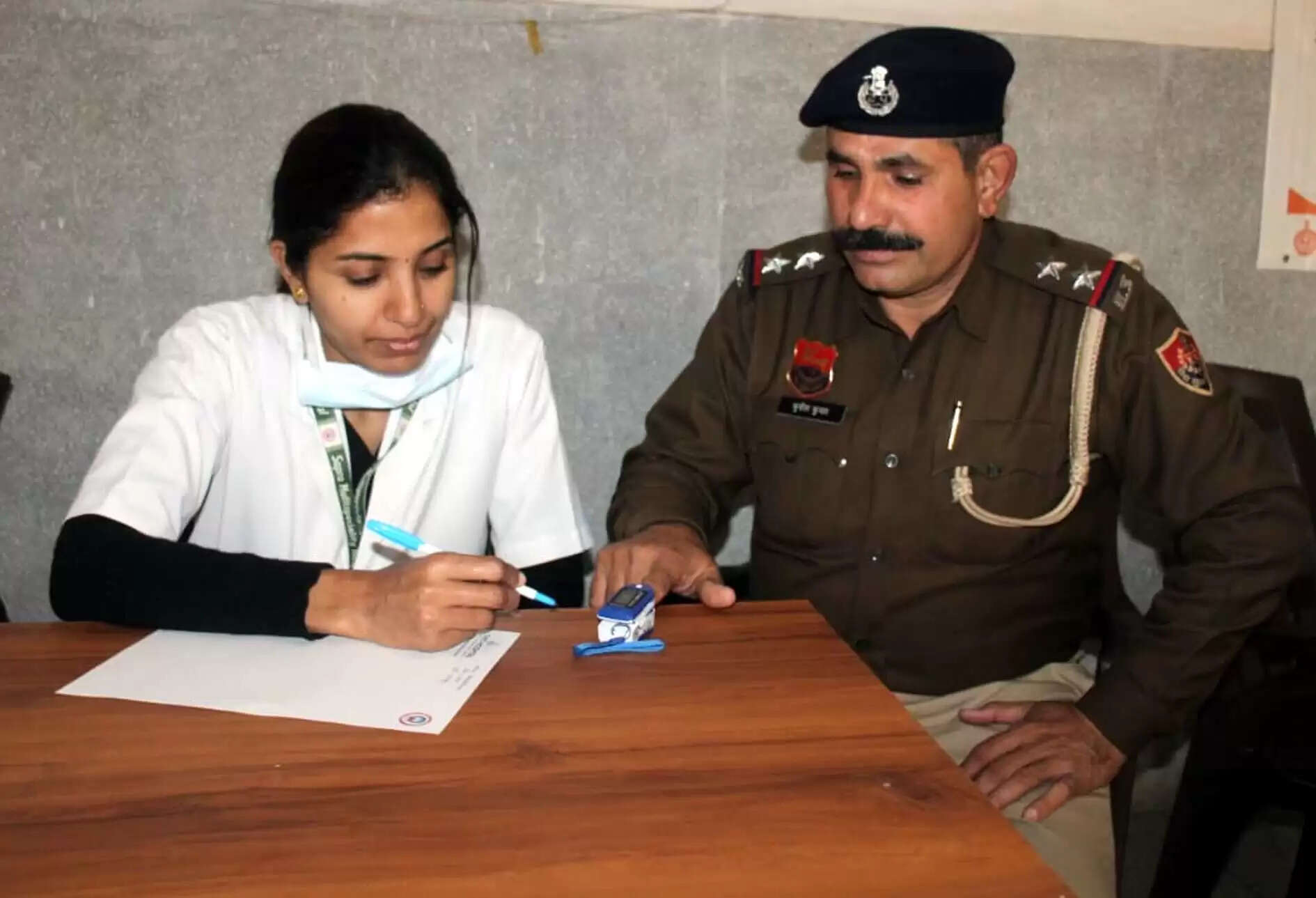 हिसार: पुलिस लाइन में शिविर लगाकर जांचा कर्मचारियों व परिजनों का स्वास्थ्य
