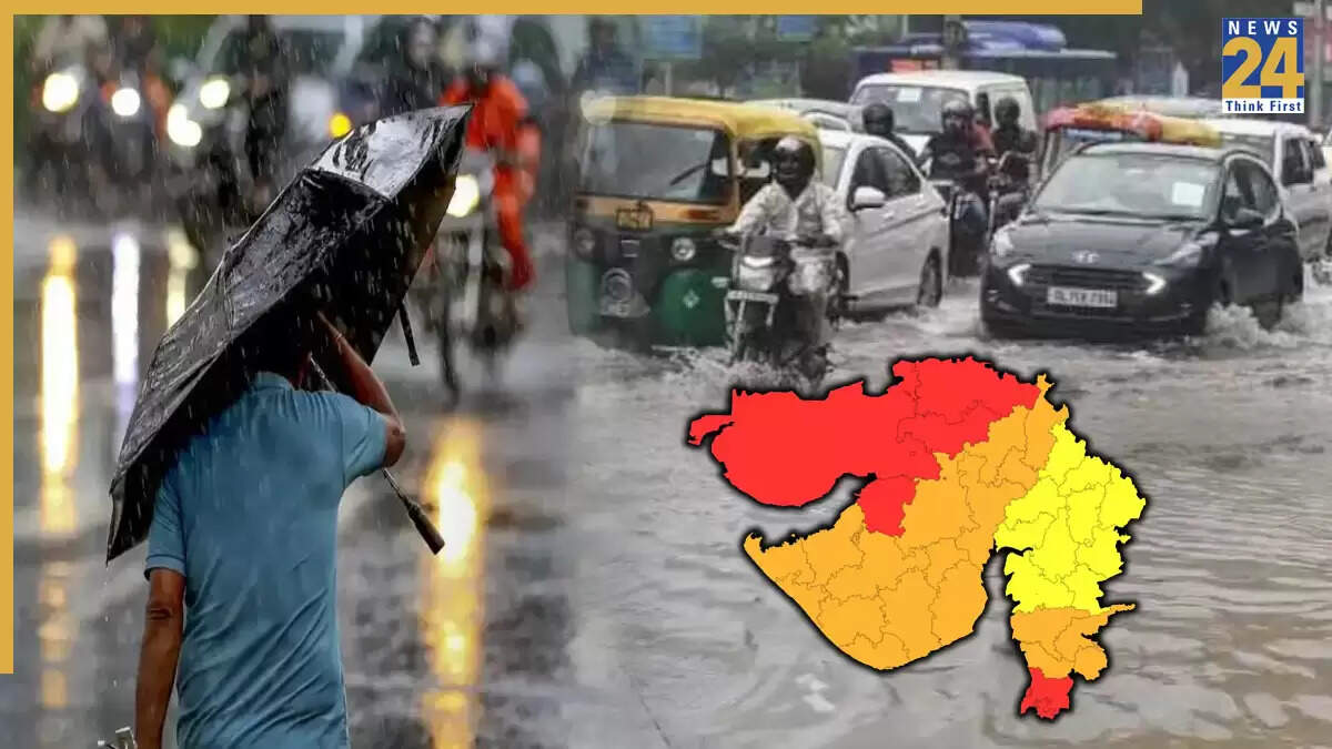 गुजरात में अगले तीन दिनों के लिए भारी बारिश का पूर्वानुमान