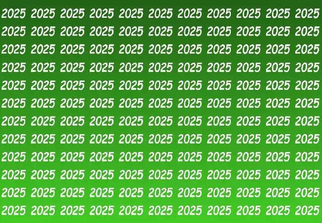 क्या आप 2026 को 2025 की भीड़ में ढूंढ सकते हैं? यह पहेली है चुनौतीपूर्ण!