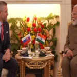 प्रधानमंत्री मोदी और स्लोवाकिया के राष्ट्रपति के बीच द्विपक्षीय वार्ता