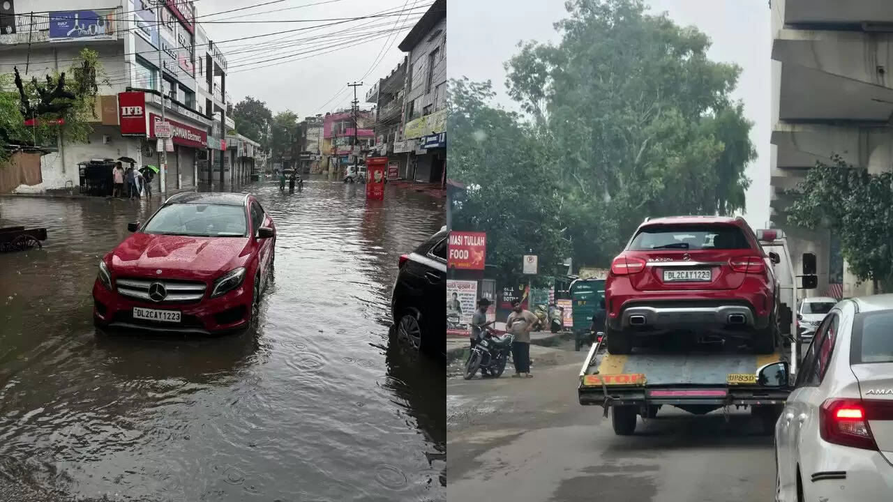 गाजियाबाद में जलभराव से मर्सिडीज कार को हुआ नुकसान, कारोबारी ने भेजा कानूनी नोटिस