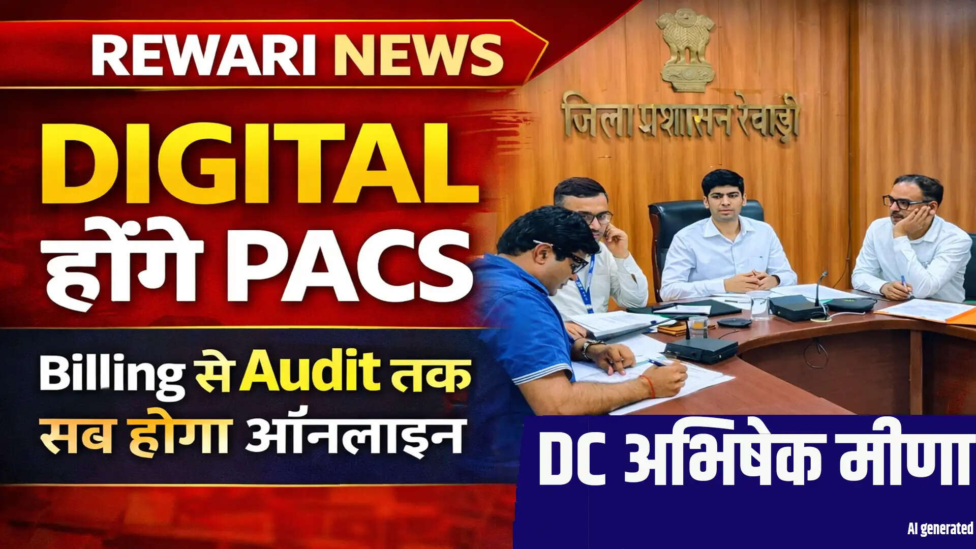 डीसी अभिषेक मीणा ने को-ऑपरेटिव बैंक की योजनाओं की समीक्षा की