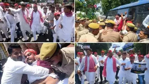 लाठीचार्ज पर छात्रों का विरोध: समाजवादी पार्टी ने उठाई आवाज़