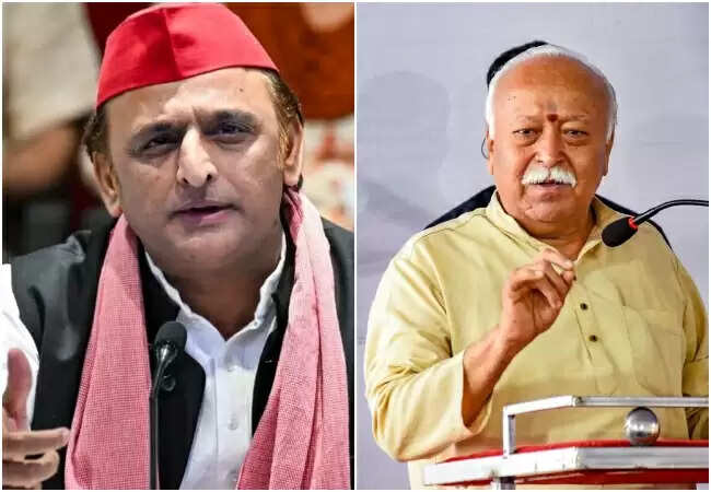 अखिलेश यादव ने आरएसएस प्रमुख पर साधा निशाना, रिटायरमेंट नियमों पर उठाए सवाल