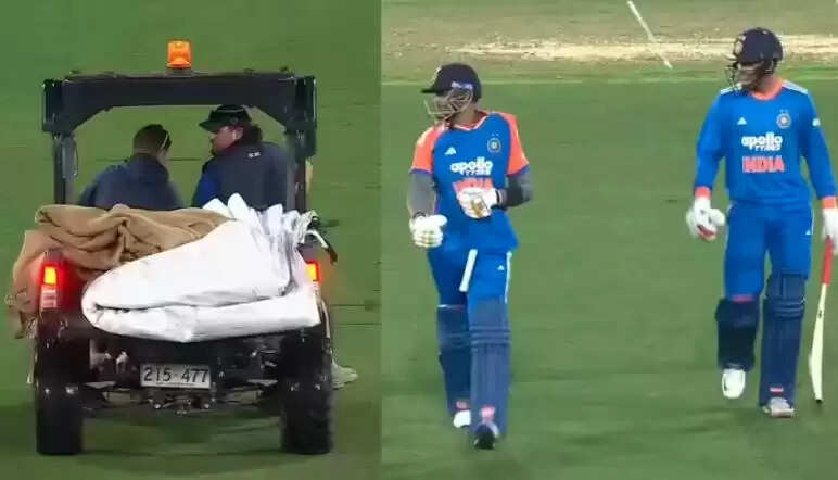 भारत और ऑस्ट्रेलिया के पहले टी20 मैच में बारिश ने खेला खेल