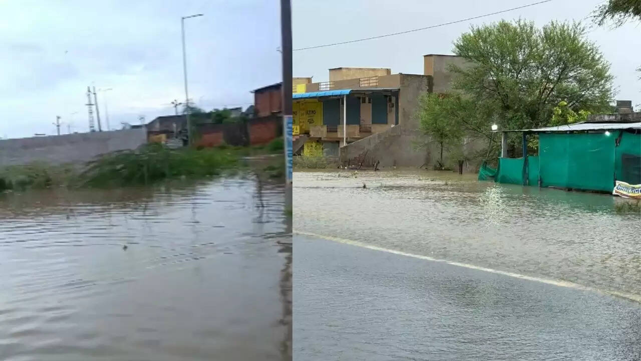 राजस्थान में मानसून के कहर से बाढ़ और तबाही