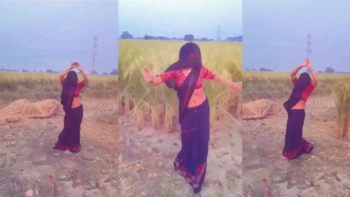 देसी भाभी का डांस वीडियो हुआ वायरल: फार्म पर मचाया धमाल