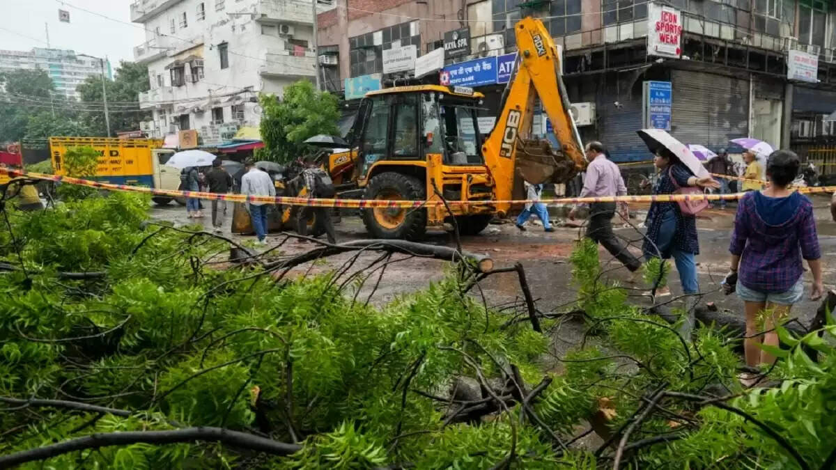 दिल्ली में बारिश के कारण दीवार गिरने से दो बच्चों की जान गई