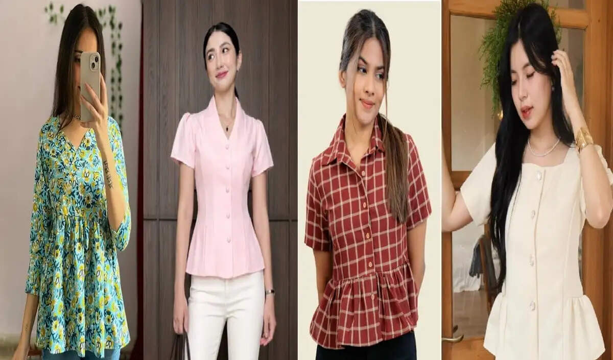 ऑफिस के लिए स्टाइलिश पेप्लम टॉप्स के बेहतरीन डिज़ाइन