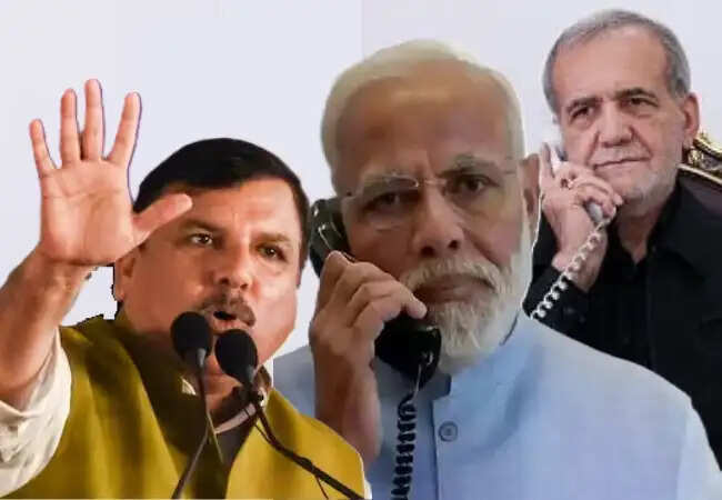 PM मोदी की ईरानी राष्ट्रपति से बातचीत पर संजय सिंह का तीखा हमला