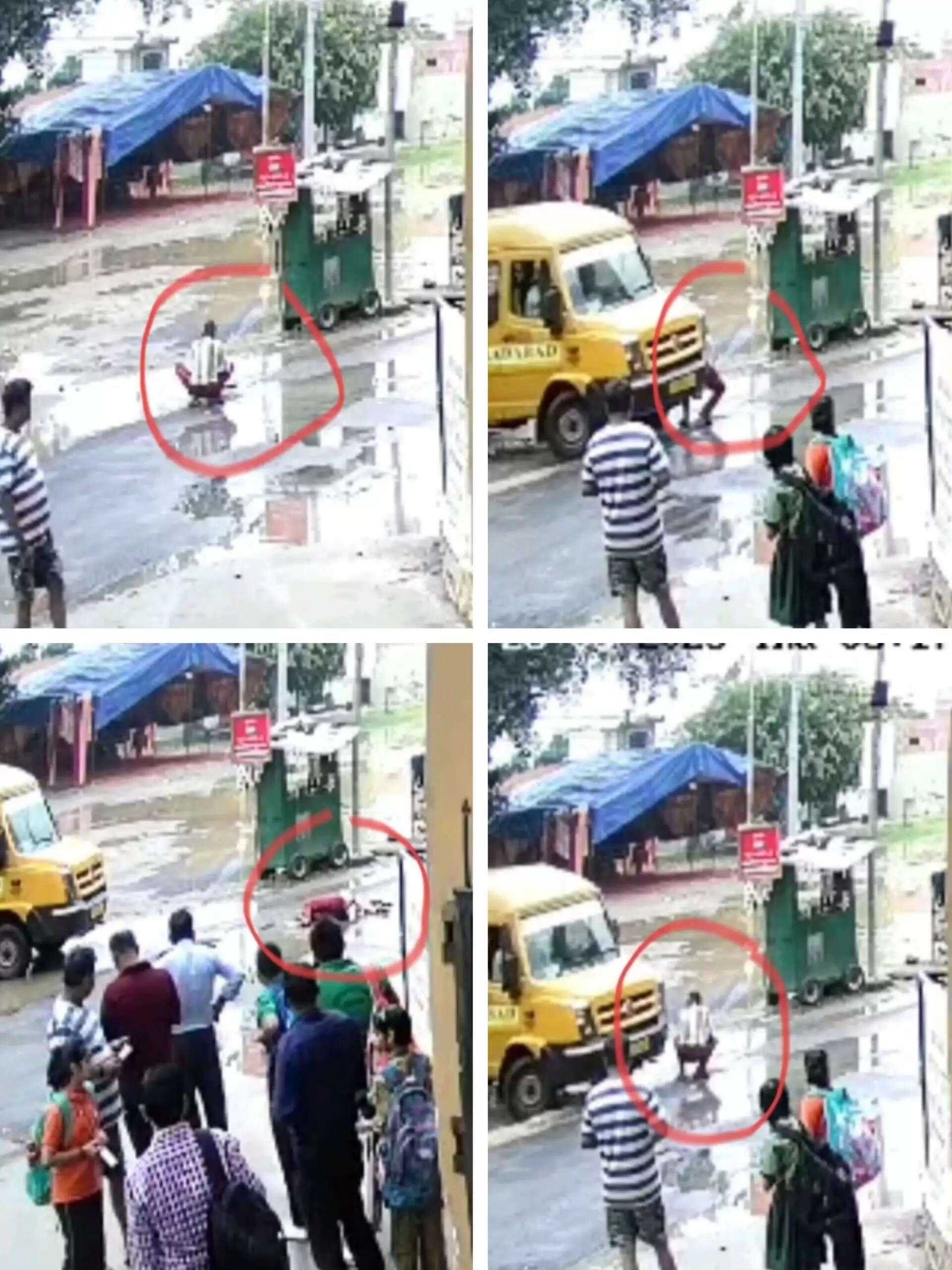मुरादाबाद में स्कूल बस की चपेट में आने से दुकानदार की मौत, तीसरी घटना एक महीने में
