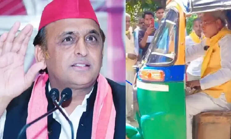 ओपी राजभर ने अखिलेश यादव पर साधा निशाना, ऑटो चलाने की तस्वीर को बनाया मुद्दा
