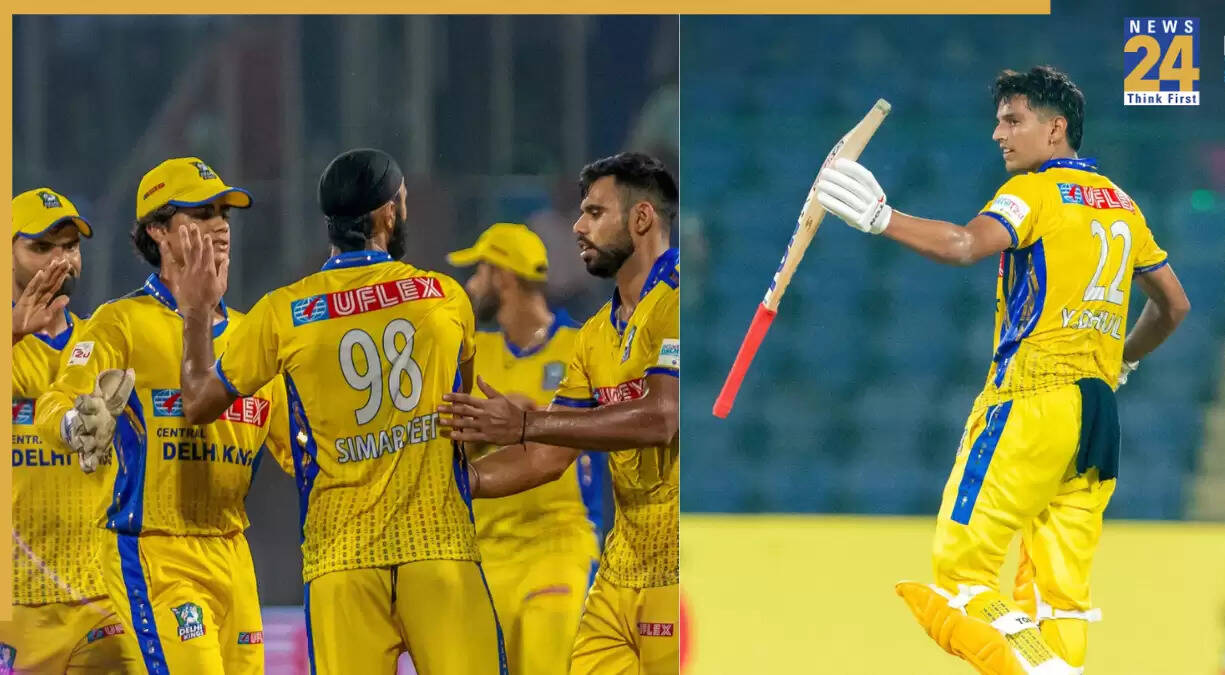 DPL 2025: यश धुल के शतक से सेंट्रल दिल्ली किंग्स ने नॉर्थ दिल्ली स्ट्राइकर्स को हराया