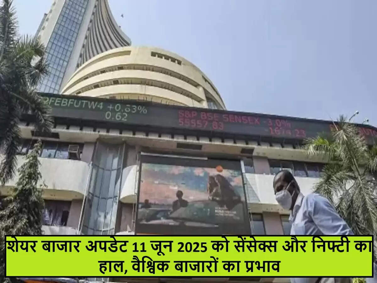 भारतीय शेयर बाजार का 11 जून 2025 का विश्लेषण: सेंसेक्स और निफ्टी की स्थिति