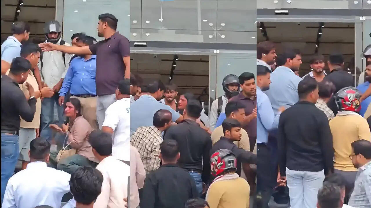 नोएडा में पत्नी को प्रेमी के साथ रंगे हाथ पकड़ने पर पति का गुस्सा, मॉल में मच गया हंगामा
